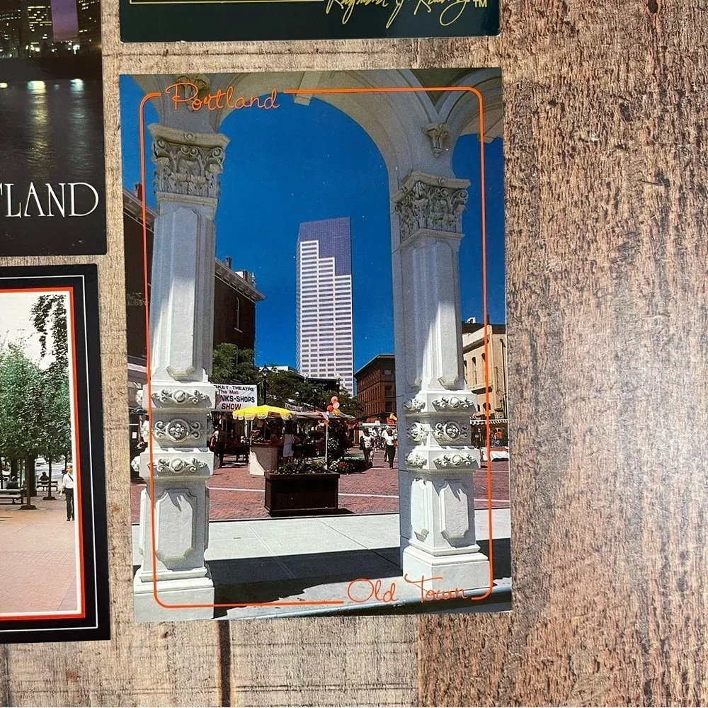 Vintage Oregon 80's Postcard Bundle Pack Downtown Architecture
